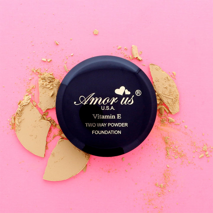 Polvo Compacto Two Way Powder | Amor Us. Maquillaje Amor Us.