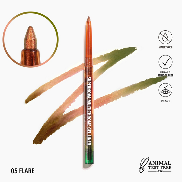 Supernova Multichrome Gel Liner | Lápiz Delineador Cromático tipo Gel | Moira