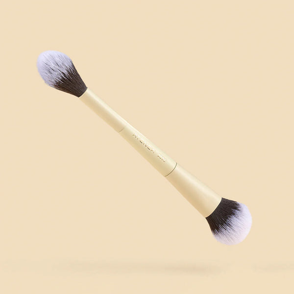 Brocha Duo Iluminador y Polvo Traslucido | Atenea Beauty