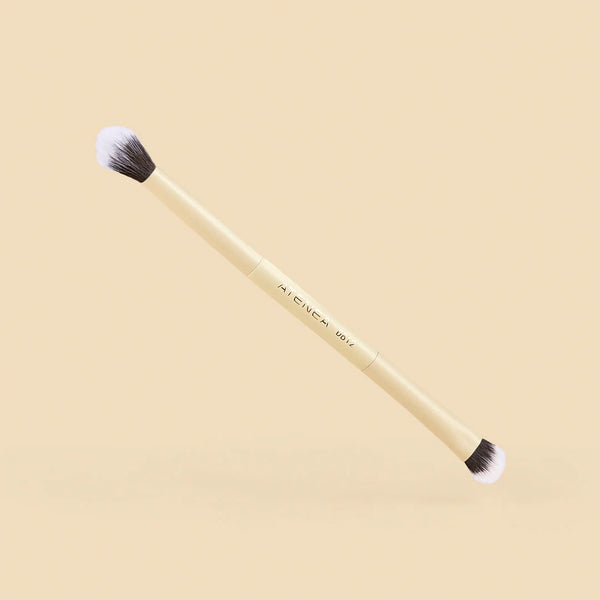 Brocha Duo Plana Crema y Difuminadora | Atenea Beauty