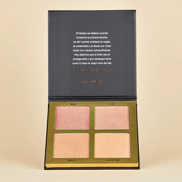 Paleta de Iluminadores | Golden Hour Highlighter Palette | Atenea