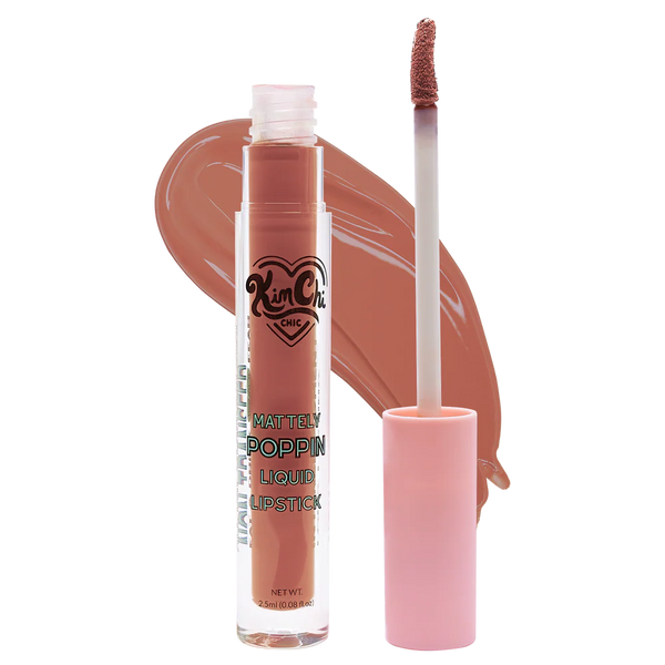 Mattely Poppin Liquid Lipstick | Labial Líquido de Larga Duración Mattely Poppin | KimChi Chic Beauty