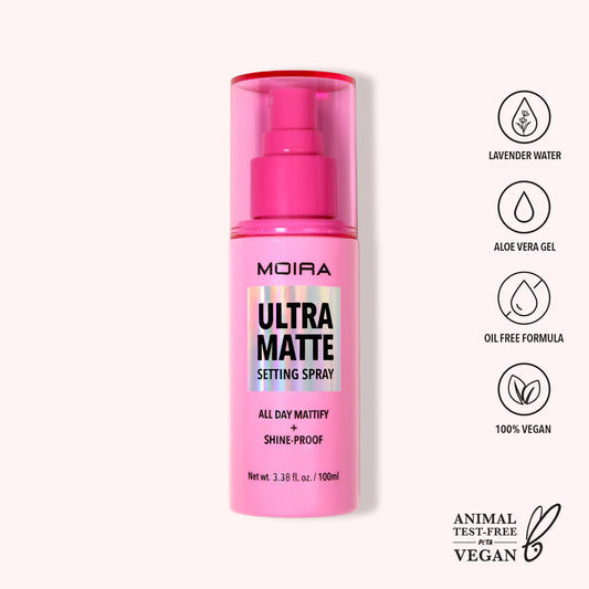 Ultra Matte Setting Spray | Fijador de Maquillaje Ultra Mate | Moira